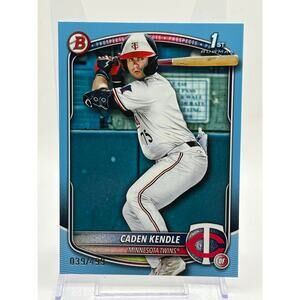 2025 Bowman Caden Kendle 1st Prospects Sky Blue 39/499 SP Minnesota Twins